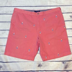 Tommy Hilfiger Hula Girl Hawaiian Shorts Men Size 42 Classic Chino Flat Front